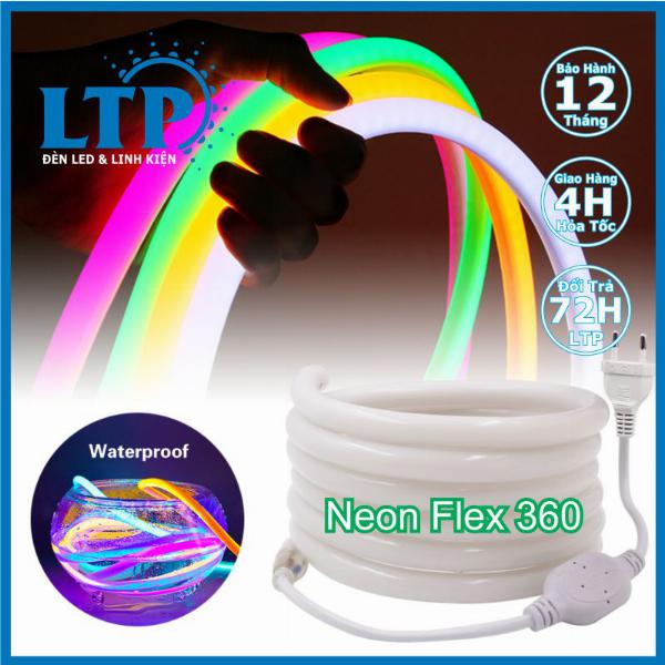 Đèn Led Dây Ống Neon Flex 220V 360 - Cuộn 50m 