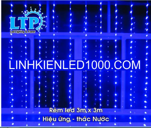 Đèn rèm led thác nước 3m x 2m, Hiệu ứng thác nước.