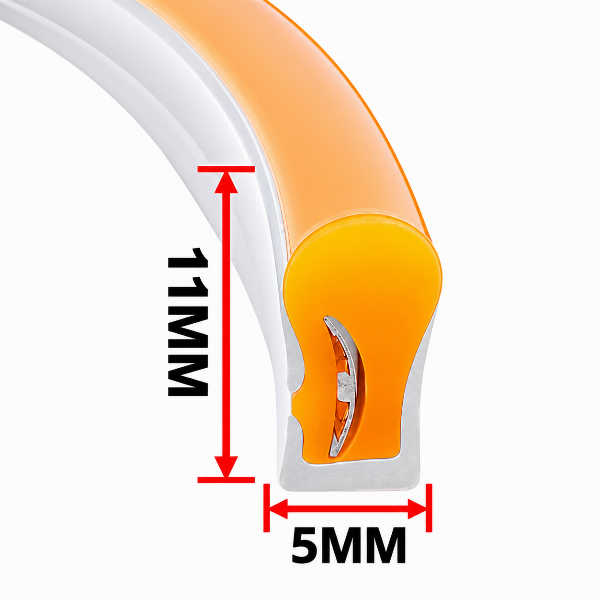 Đèn LED Dây Neon 12V 5x11mm Đơn Màu – LTP 517-125